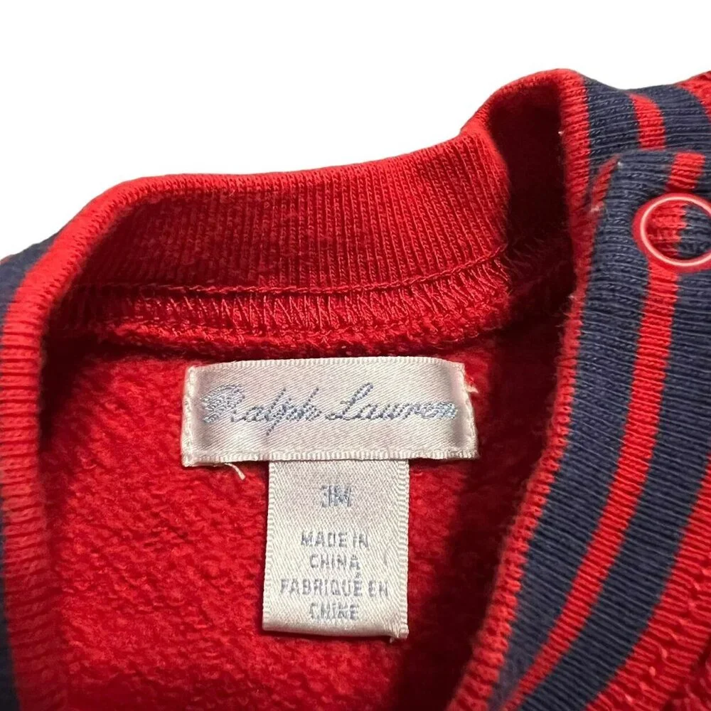 Ralph Lauren 3m Red Crewneck Pullover Sweatshirt